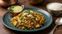 Cách làm món Muttai Nandu Podimas | Trứng & Thịt Cua Bhurji
