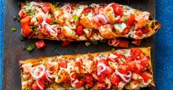 Cách làm món tôm hùm cuộn Bruschetta