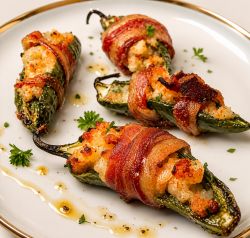 Hướng dẫn cách làm món tôm hùm Bacon Jalapeno Poppers