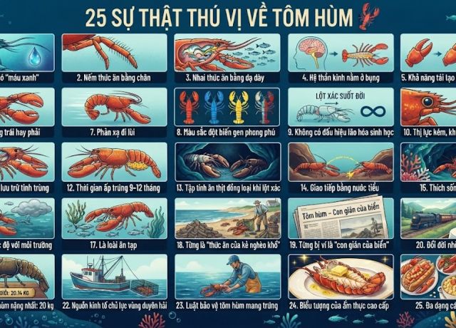 25 sự thật thú vị về tôm hùm – Phần 3